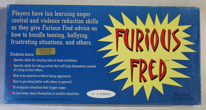 Homeschool Franklin Learning System Furious Fred Gr 2-5 Interactive Board Game