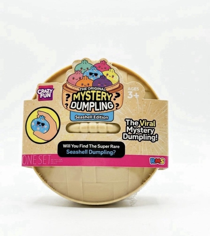 1x New! RMS Crazy Fun Squishy Bun 🐚 Seashell Edition 🐚 Mystery Dumpling Set