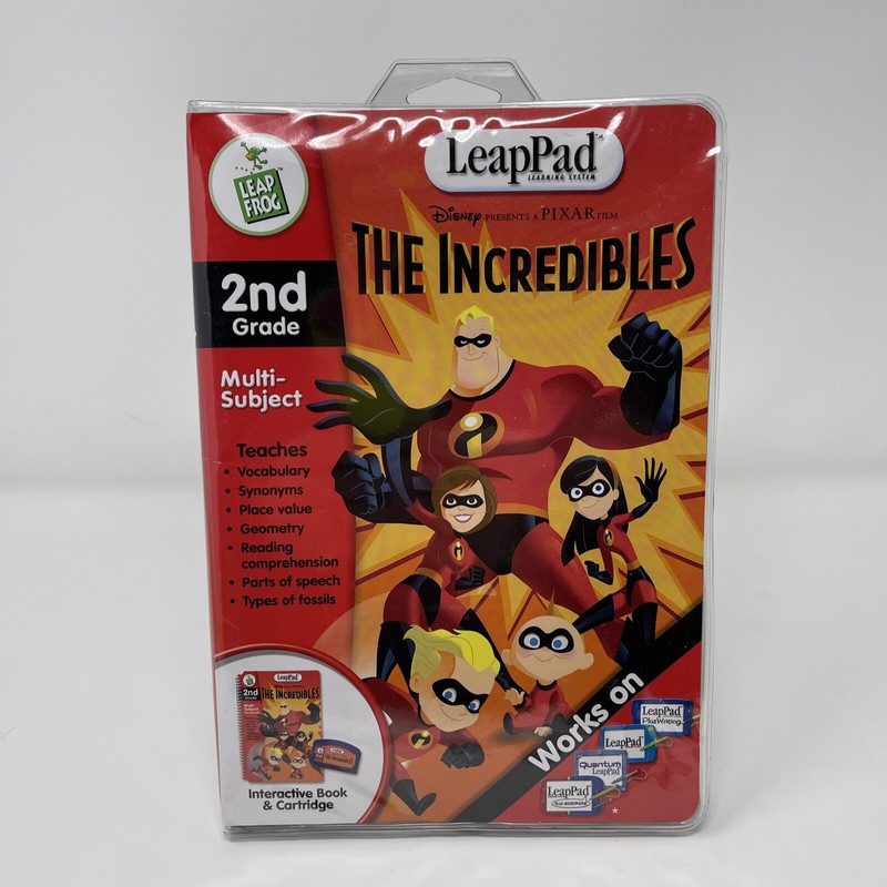 Leap Frog LeapPad – THE INCREDIBLES – Interactive Book & Cartridge Set