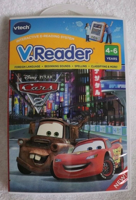 VTech VReader Disney Pixar Cars 2 Interactive E-Reading System Cartridge