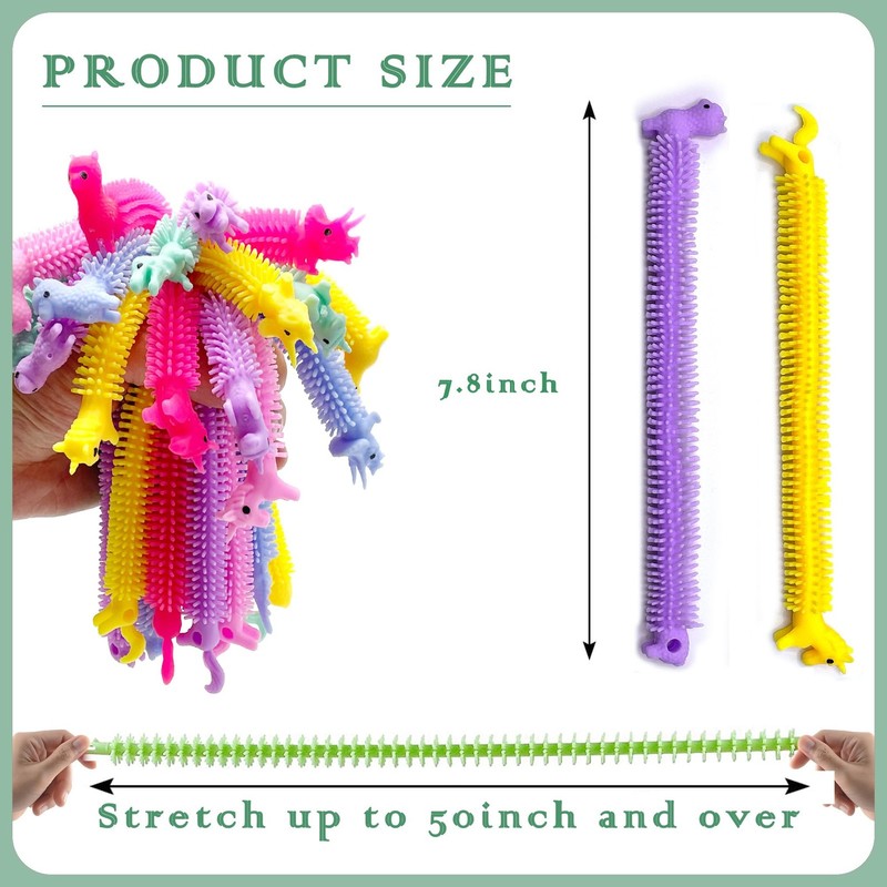 30PC Stretchy Strings Fidget Toys Animal Shaped Bulk Sensory Stress Relief Kids gallery