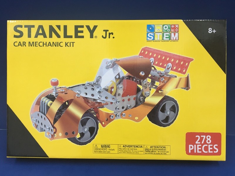 Stanley Jr. Car Mechanic Kit STEM Have Fun Creativity & Learn Engineering Skills