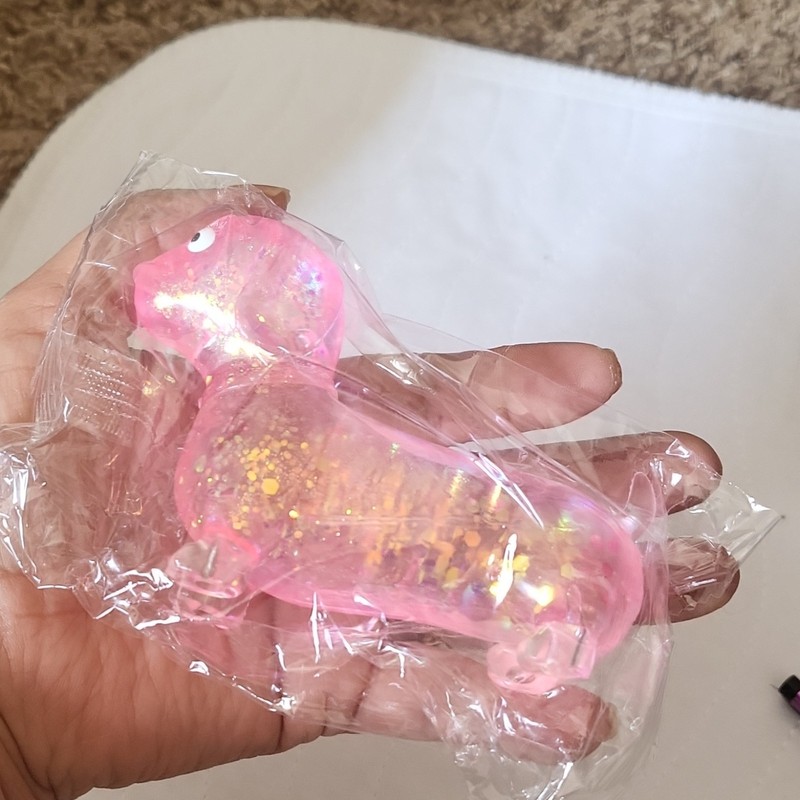 Pink Glitter Dachshund Puppy Squishy Squeeze Toy gallery
