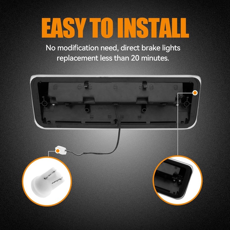 Third 3rd Brake Light LED for 2004-2008 Ford F150, High Mount Rear Brake Lights gallery