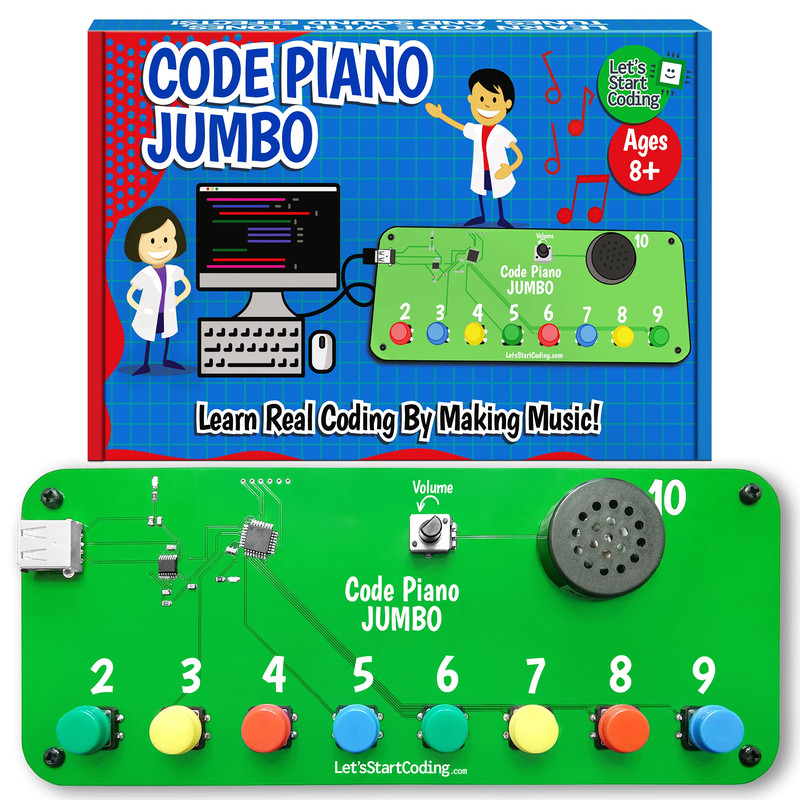 Let’S Start Coding Code Piano Jumbo Stem Coding Toy For Kids 8-12 And Teens.