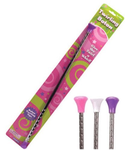 Twirling Baton 21 Metal w/ Plastic Tips Full Size Toy Girl by Schylling