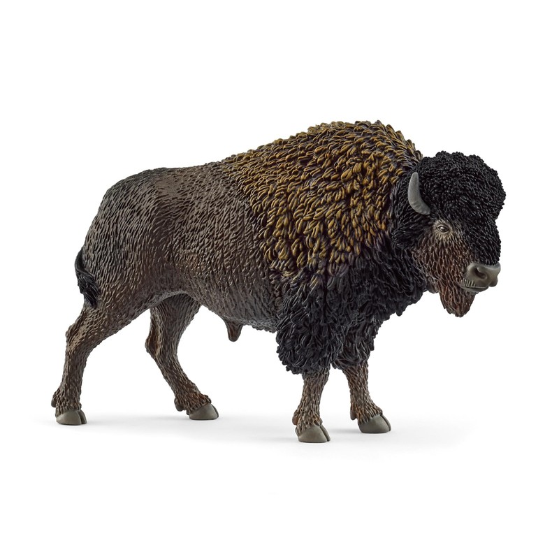 Wild Life – Large, 5″ North American Bison Figurine. Realistic, Hand