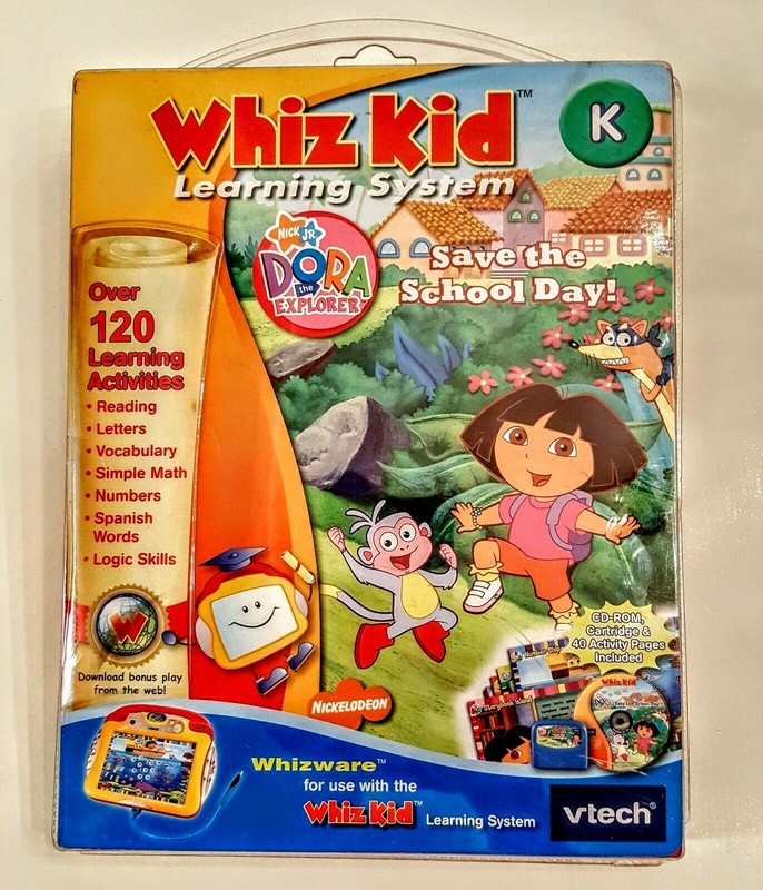 VTech Whiz Kid Learning System Dora the Explorer Educational Activities SEALED