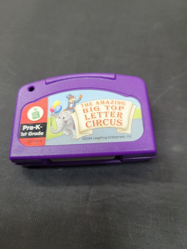 Leap Frog Pad Amazing Big Top Letter Circus Game Cartridge Pre K- 1st Grade