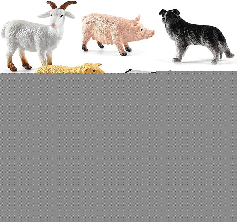 12 PCS Animals Figures,Mini Farm Animal Figurines,Plastic Farm Animal Figures…