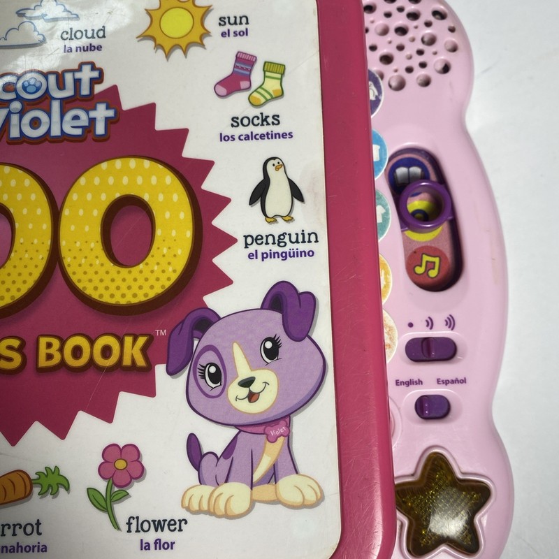 Leap Frog Scout and Violet Electronic 100 Words Book: Pink w/ Purple Handle gallery
