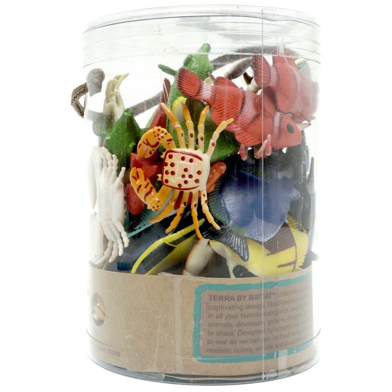 Tropical Fish 60 Pieces in a Tube TERRA 12 Different Types Educational Toy gallery