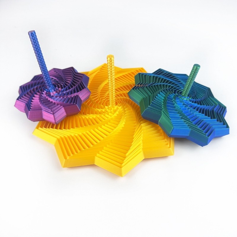 3D Printed Star Expanded Star Fidgety Toy with Handle Ornament Birthday Gift gallery