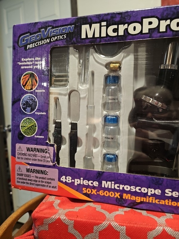 GEOVISION MICROPRO 48 PIECE MICROSCOPE LAB SET w/ Instruction Guide {NIP} gallery