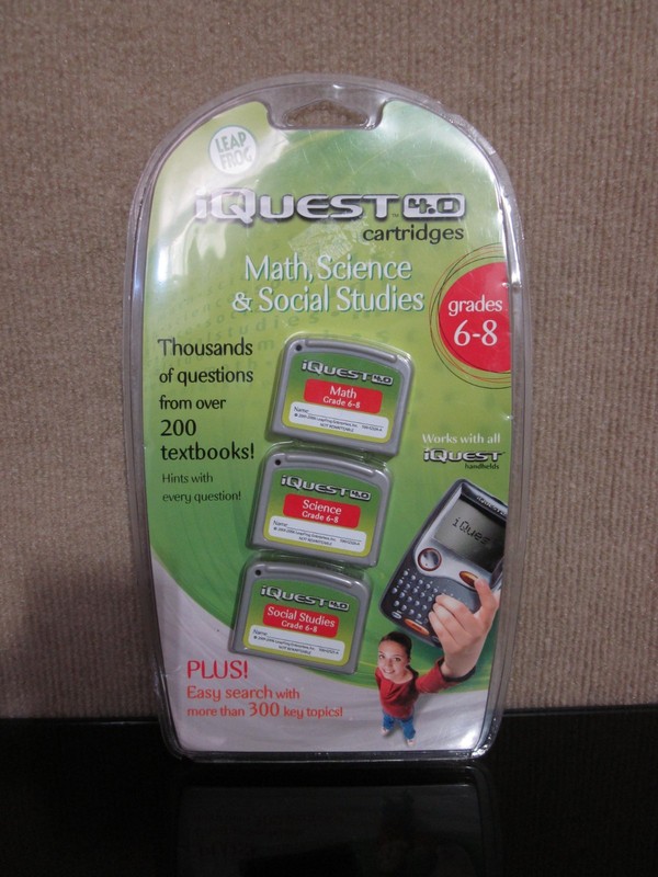 Leapfrog iQuest 4.0 Learning Cartridge Math Science Social Studies Grade 6-8