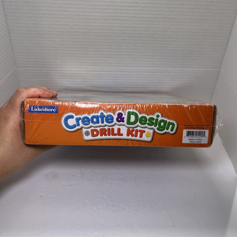 Lakeshore Create & Design Drill Kit Age 3+ Motor Skill Game / Toy SEALED NEW gallery