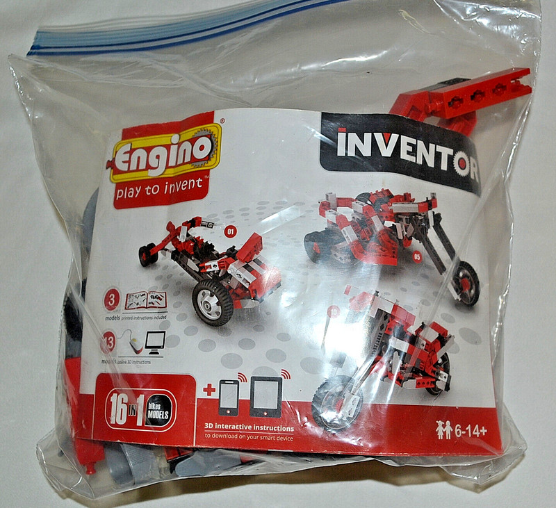 Engino- Inventor Toys, BIKES Models, Educational Toys for Kids 6-14+ YEARS