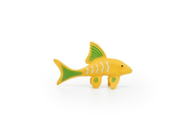 Fish, Coral, Realistic Plastic Yellow Tropical Fish Model, CWG135 BB28 2 1/2″