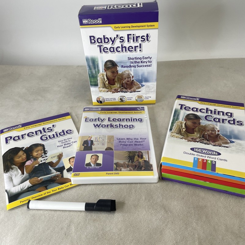 Baby’s First Teacher Early Learning Development System 5 Volumes 1 DVD & Cards