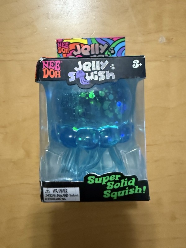 Authentic NeeDoh 💙 BLUE Jelly Squish Jellyfish Fidget Sensory Toy – US Seller