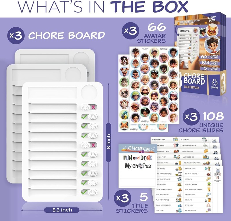 Chore Chart for Kids – Daily Routine Chart for Kids with Checklist & Stickers... gallery