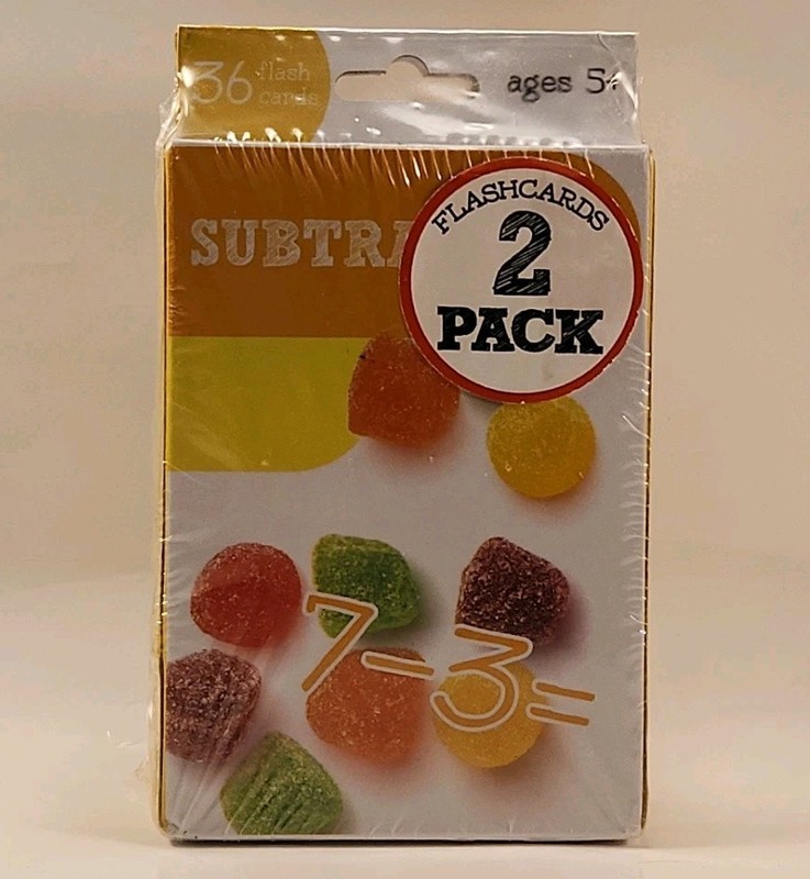Bendon Addition & Subtraction 2 Pack 36 Flash Cards per Pack W1s1 1270