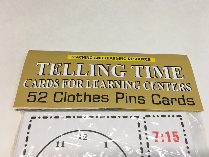 TELLING TIME - Cards for Learning Center 52 Cards- Letters Teaching Pre-k gallery