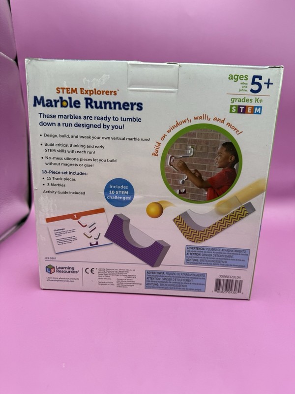 Learning Resources STEM Explorers Marble Runners 18 Piece Set NEW Sealed Ages 5+ gallery