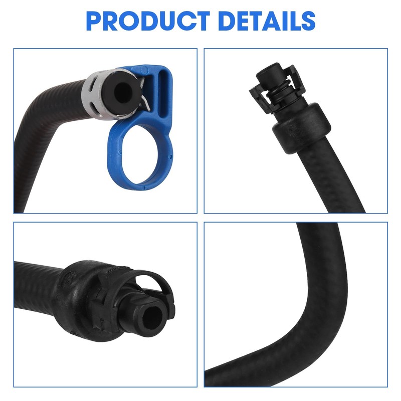 Radiator Coolant Hose Compatible with 2011-2015 Chevrolet 20 inches, Black gallery