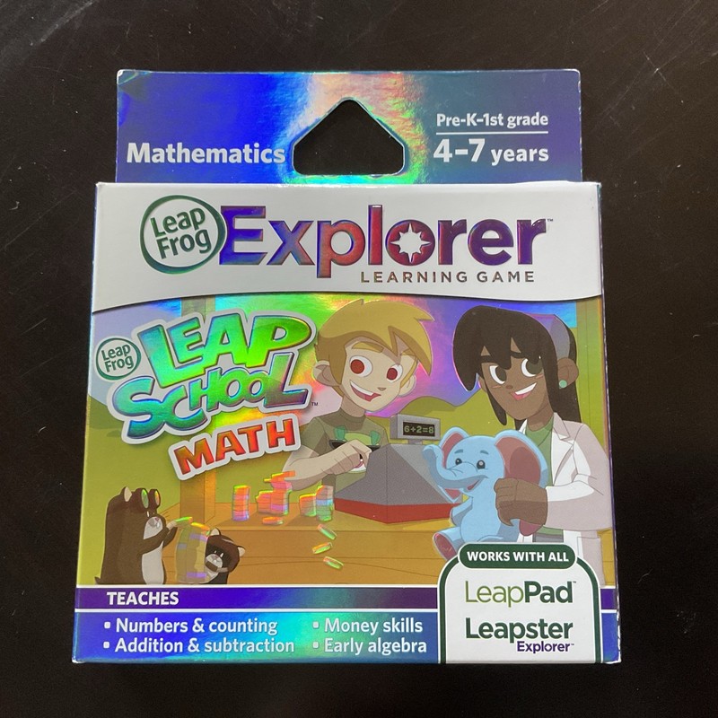Leap School MATH LeapFrog LeapPad Leapster Explorer Learning Game