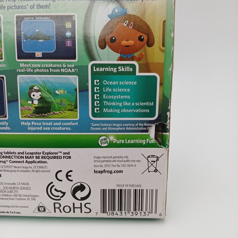 LeapFrog Disney Octonauts Science Learning Game LeapPad LeapsterGS New READ gallery