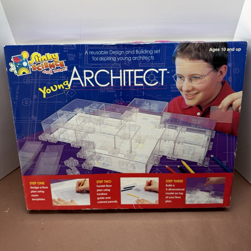 Slinky Science Young Architect Building Set with Helix Vellum Paper 50 Sheets