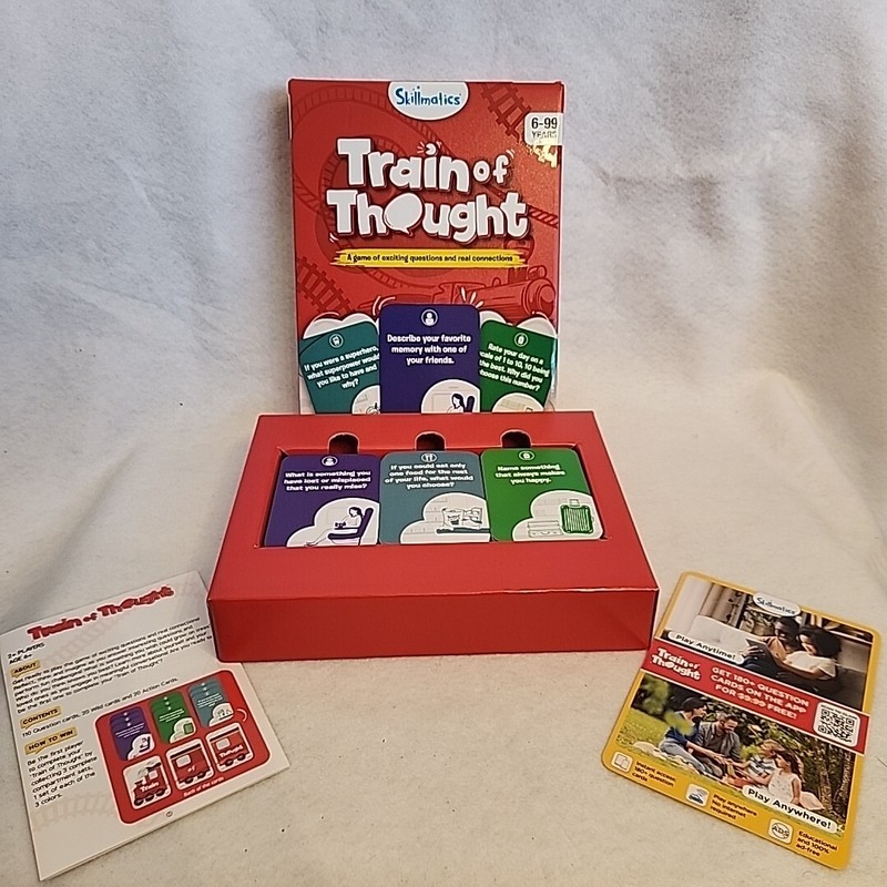 Train of Thought Card Game Travel & Family Game for 6 +Year up. Skillmatics gallery