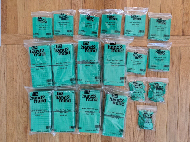 LOT of ETA hand 2 mind Base 10 Math Teacher Manipulatives Hands On Learning Aid