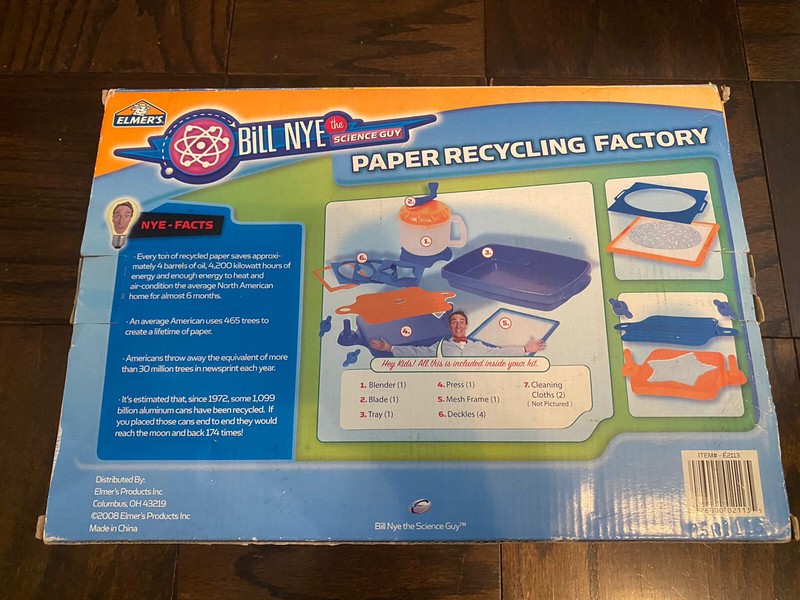 Vintage Elmer's Education Bill Nye The Science Guy Paper Recycling Factory gallery