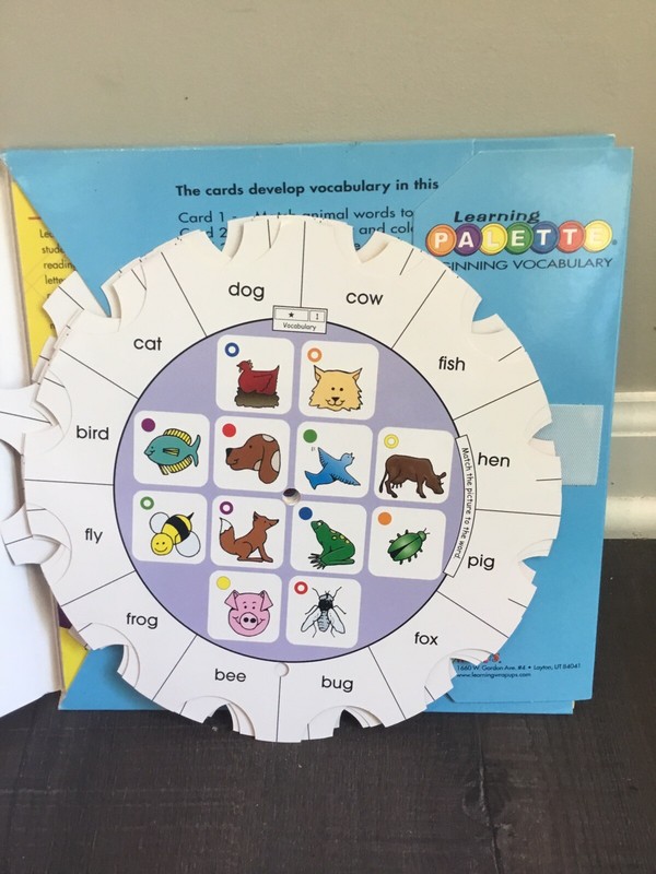 Learning Palette Reading - Beginning Vocabulary School Room 12 Cards gallery