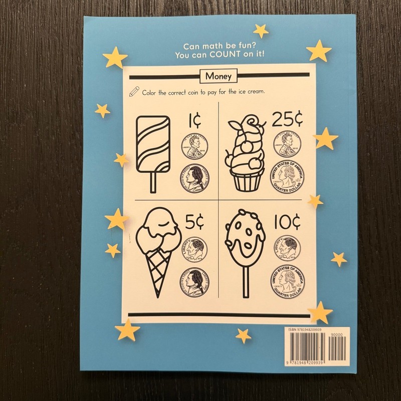 Kindergarten Math Workbook Ages 5–7 Modern Kid Press Addition Money Time NEW gallery