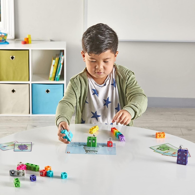 hand2mind MathLink Cubes Numberblocks 1-10 Activity Set, 30 Preschool Learning A gallery