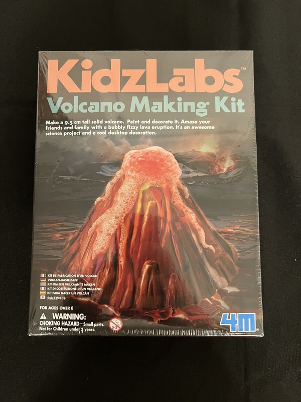 4M Kidz Labs Volcano Making Kit Construction Building Science Fair Project New