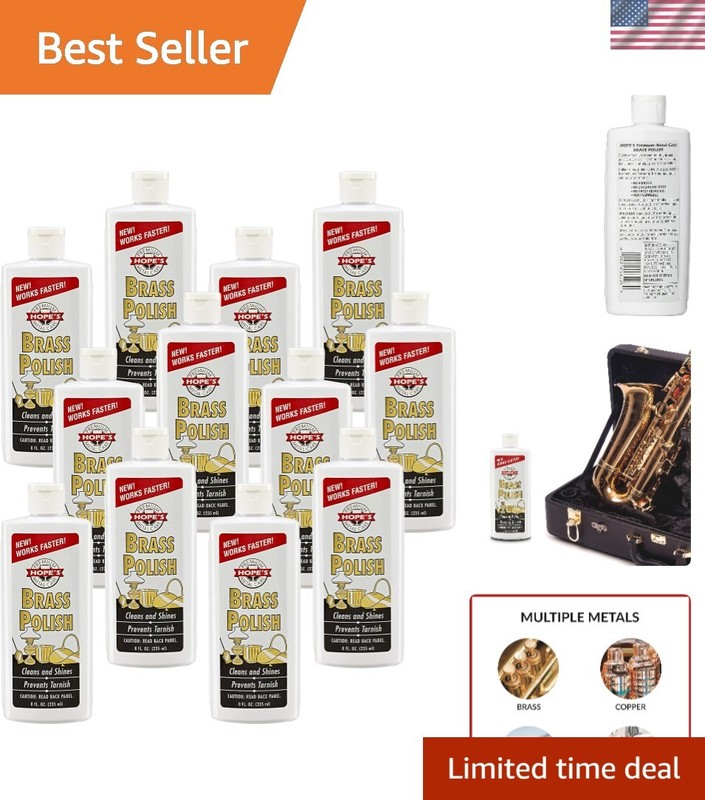 Brass Polish and Cleaner, Prevents Tarnish, Safe for Brass, Copper, Chrome, a…