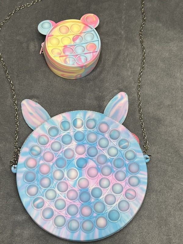 Pop It Purse Fidget Sensory Crossbody and Coin Wallet Kids Youth