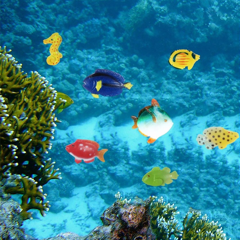 Tropical Party Favor Fish Figures - 48 Pcs gallery