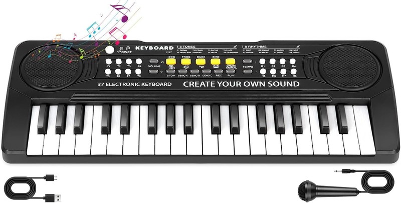 37 Key Upgrade Piano Keyboard for Kids Musical Toys for 3 4 5 6 Year Old Girls K