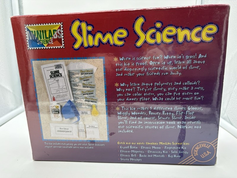 Vintage 1998 Slime Science Minilabs Science NEW Sealed NOS gallery