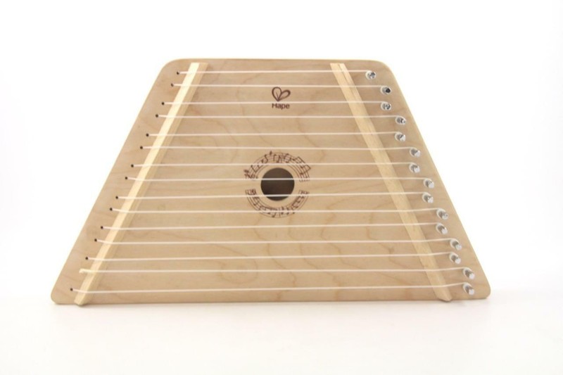 Kids Hape Happy Harp E0323 Dulcimer Swiss Wooden Toy Learning Instrument