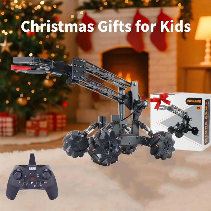 Smart Robot Arm Kit,2-in-1 Science Kits with 4-DOF Robotic Car,Elect... gallery