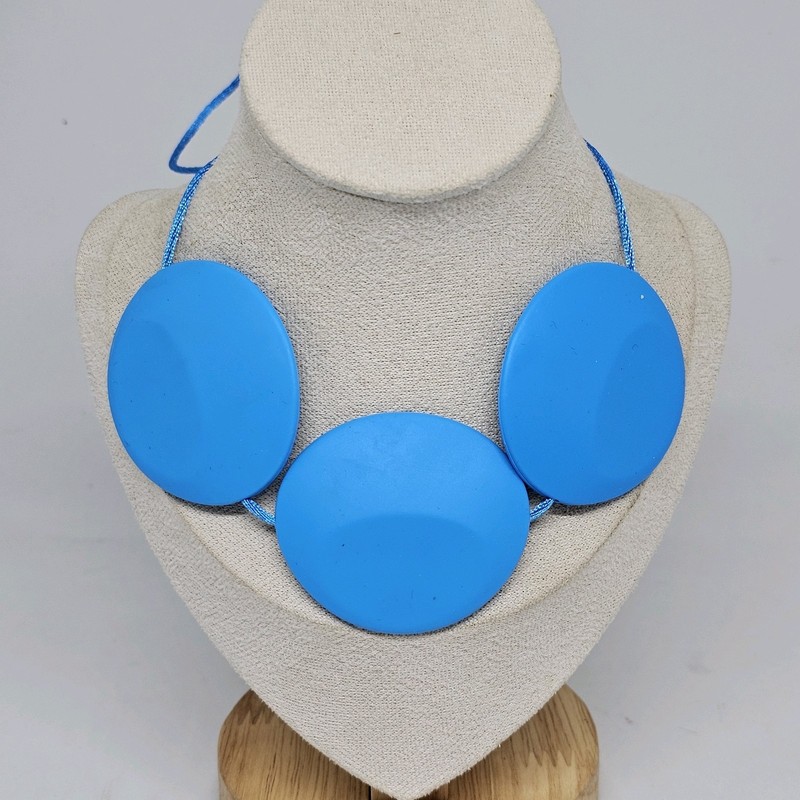 Silicone Chew Necklace for Autism ADHD Calming Teething Chewy Bite Blue gallery