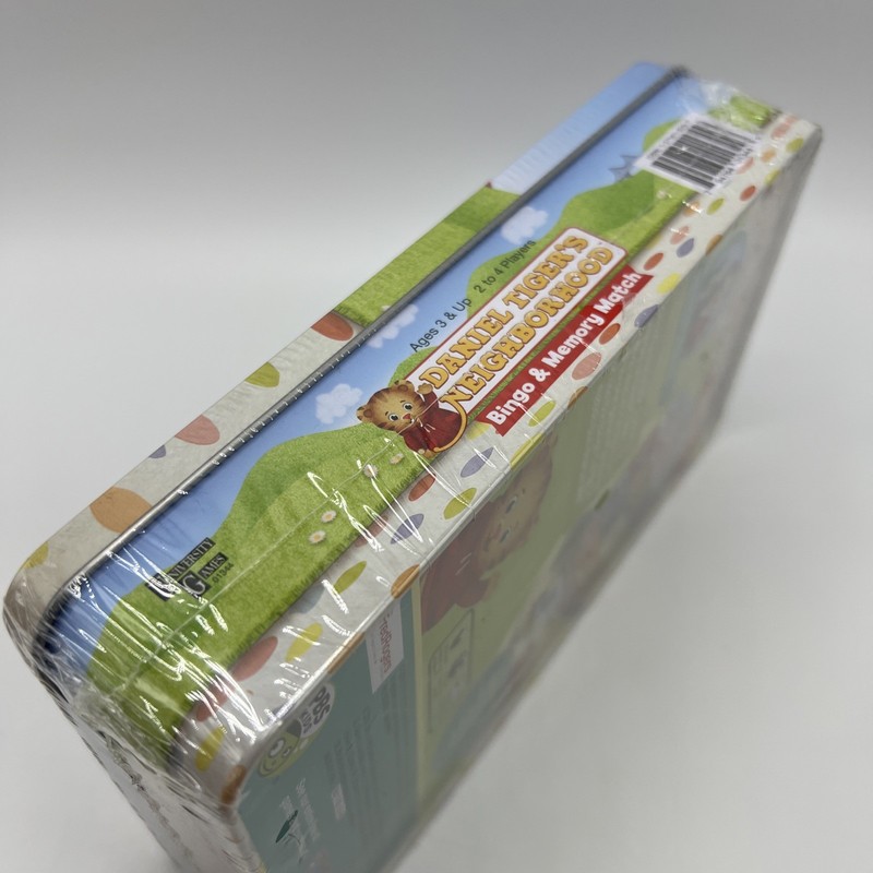 PBS Kids Daniel Tiger Bingo & Memory Match Card Games in Tin Sealed gallery