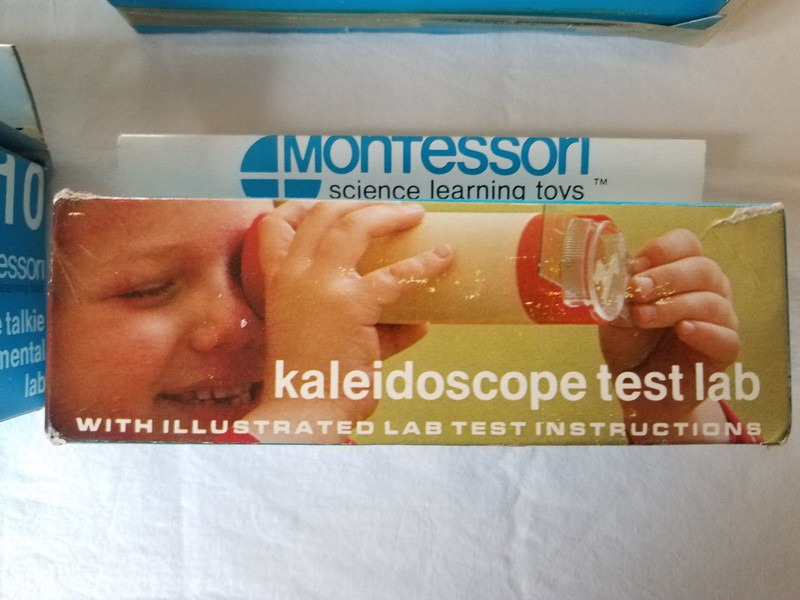 vtg MONTESSORI SCIENCE LEARNING TOYS # 1,4,9,10 out of a set of 10 for ages 5-8 gallery