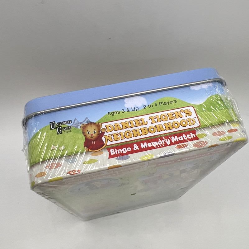 PBS Kids Daniel Tiger Bingo & Memory Match Card Games in Tin Sealed gallery